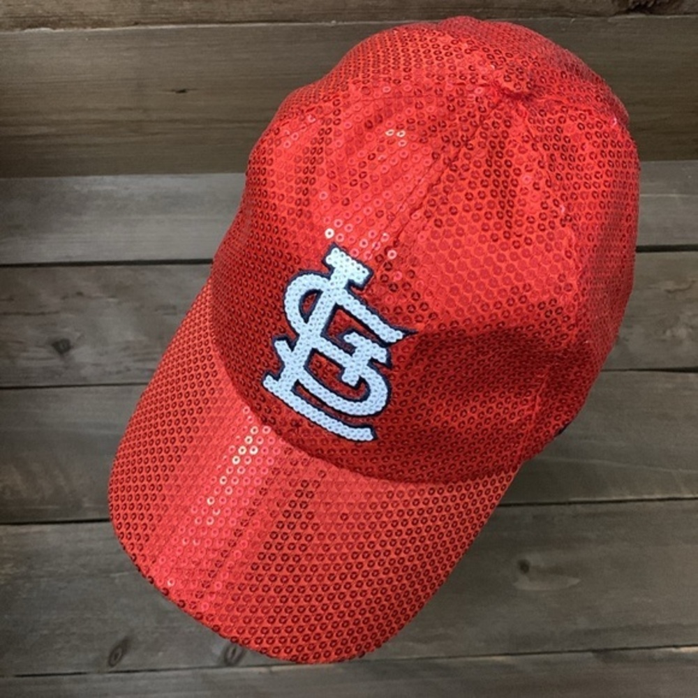 St. Louis Cardinals 47 Brand LIMITED EDITION BLING SEQUIN SPARKLE HAT MLB